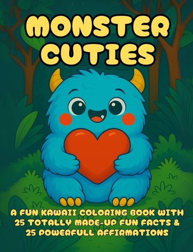 Monster Cuties Kawaii coloring book cover